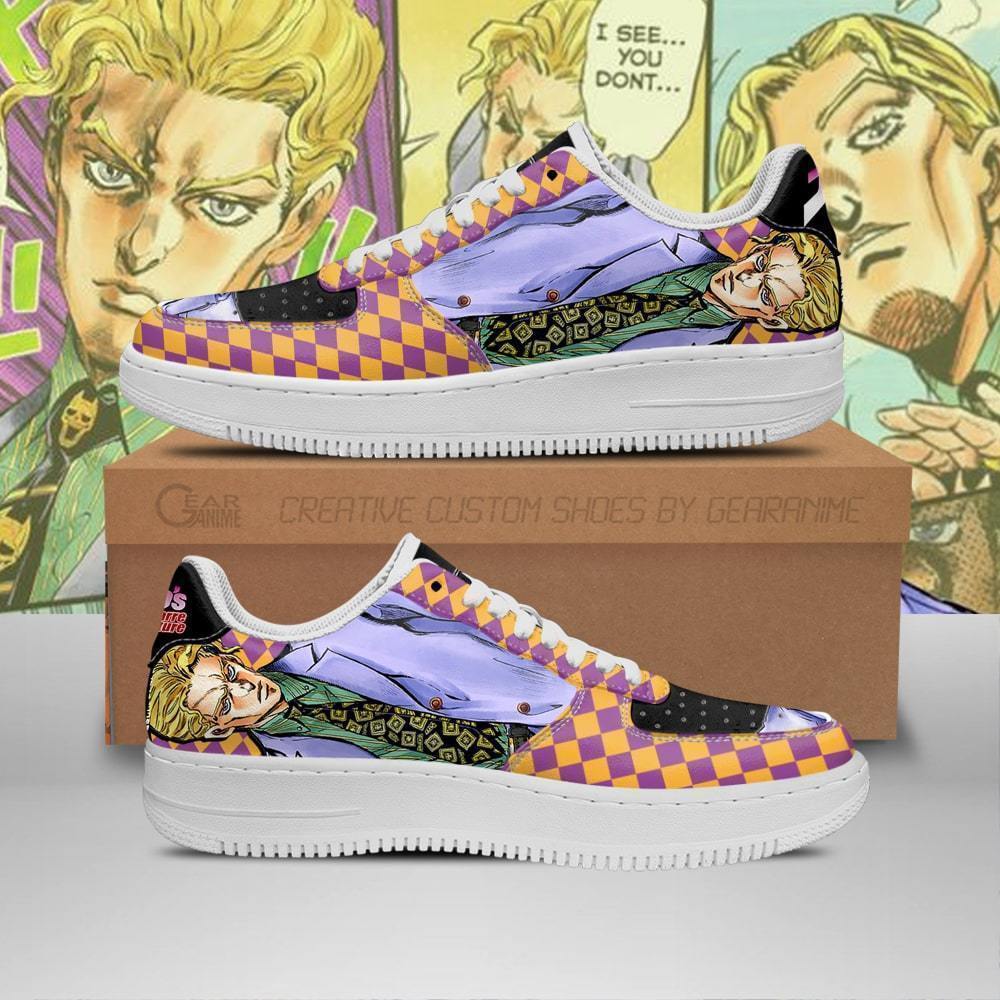 JJBA Yoshikage Kira Air Force Sneakers