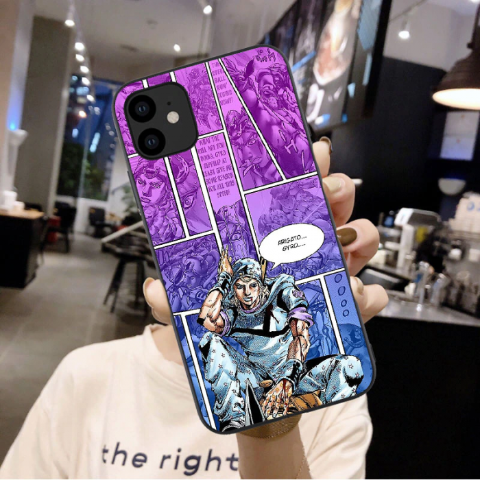 Japanese Cartoon Phone Case For iPhones 11 12 Pro Max X XR Xs Max SE 6 1 - JJBA Store