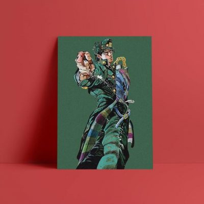 JoJoBizarreAdventureJotaroKujoPoseWallArt 0a81f49d c9ce 4f66 9c10 2784284c9144 - JJBA Store