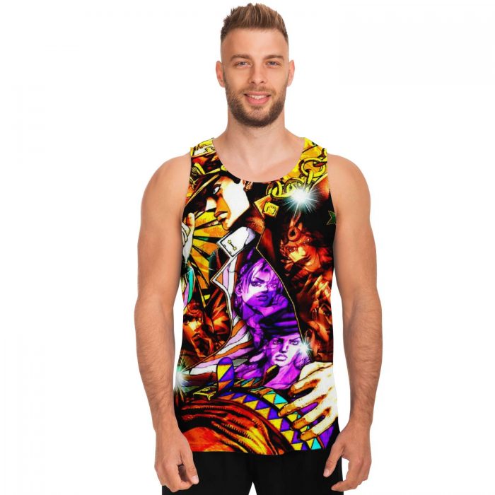 d99f7ae47c8ffd8c0e1d51e201bca064 tankTop male front - JJBA Store