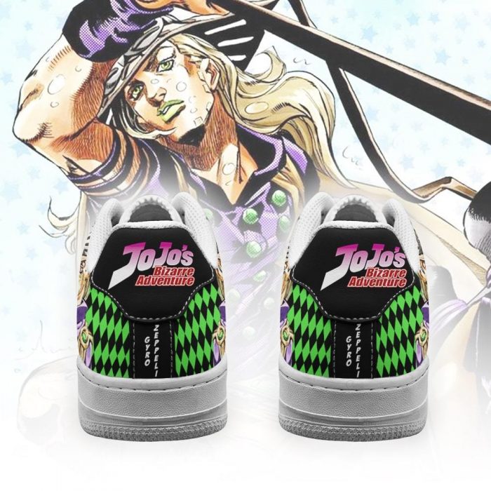 gyro zeppeli air force sneakers custom jojos anime shoes fan gift idea pt06 gearanime 3 - JJBA Store