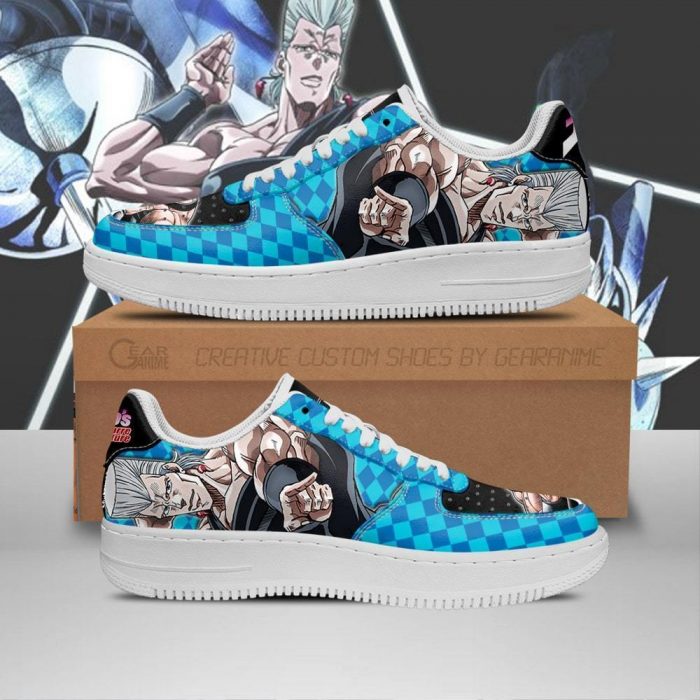 jean pierre polnareff air force sneakers jojo anime shoes fan gift idea pt06 gearanime - JJBA Store