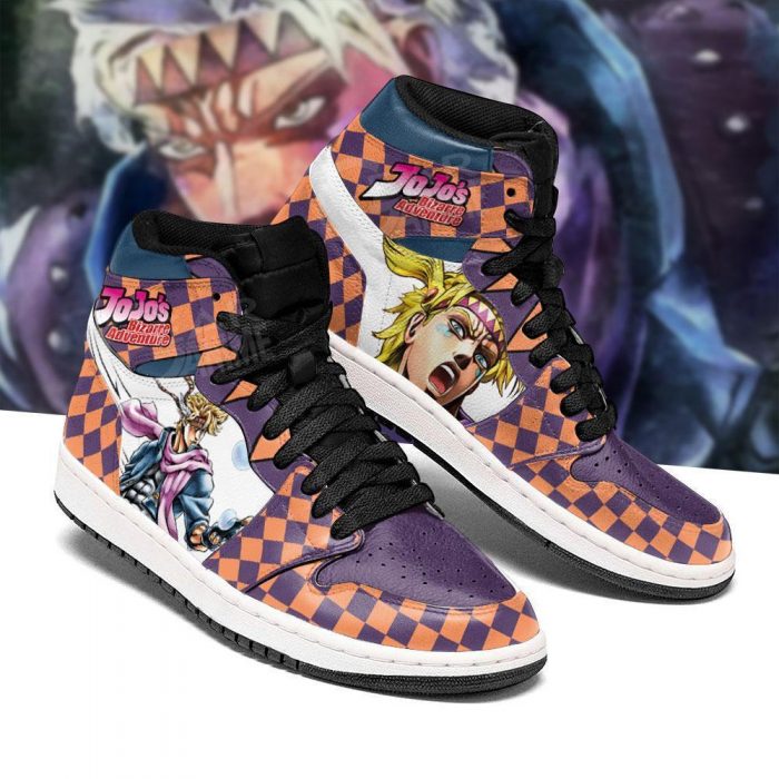 jojos bizarre adventure jordan sneakers caesar anthonio zeppeli shoes gearanime 2 - JJBA Store