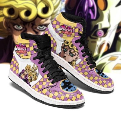 jojos bizarre adventure jordan sneakers giorno giovanna anime shoes gearanime 3 - JJBA Store