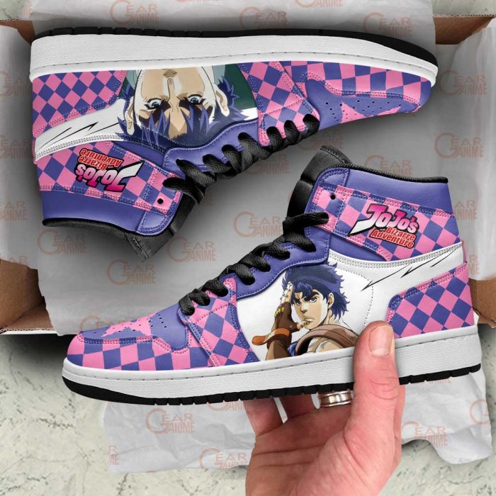 jojos bizarre adventure jordan sneakers jonathan joestar anime shoes gearanime - JJBA Store