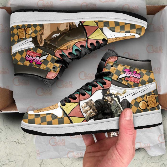 jojos bizarre adventure jordan sneakers jotaro kujo anime shoes gearanime - JJBA Store