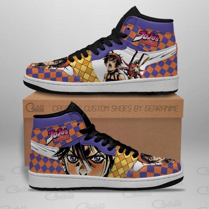 jojos bizarre adventure jordan sneakers narancia ghirga anime shoes gearanime 2 - JJBA Store