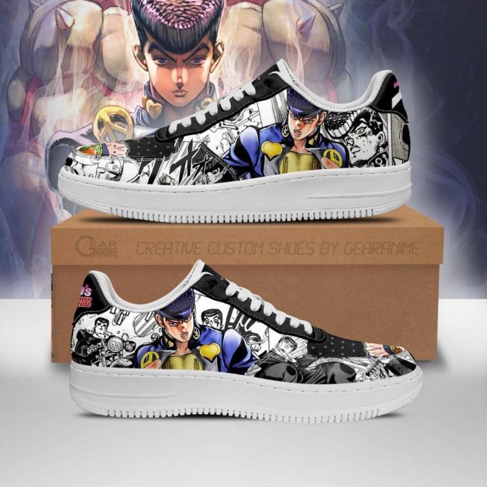 josuke higashikata air force sneakers manga style jojos anime shoes fan gift pt06 gearanime - JJBA Store