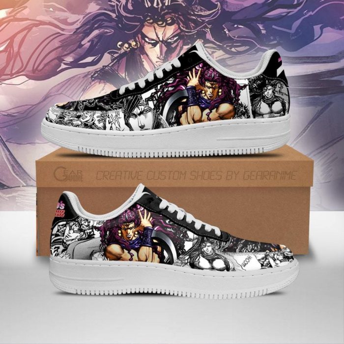 kars air force sneakers manga style jojos anime shoes fan gift idea pt06 gearanime - JJBA Store