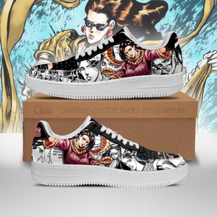 lisa lisa air force sneakers manga style jojos anime shoes fan gift pt06 gearanime - JJBA Store