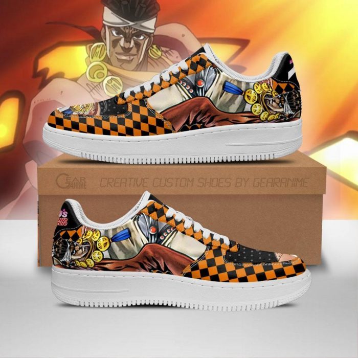 muhammad avdol air force sneakers jojo anime shoes fan gift idea pt06 gearanime - JJBA Store