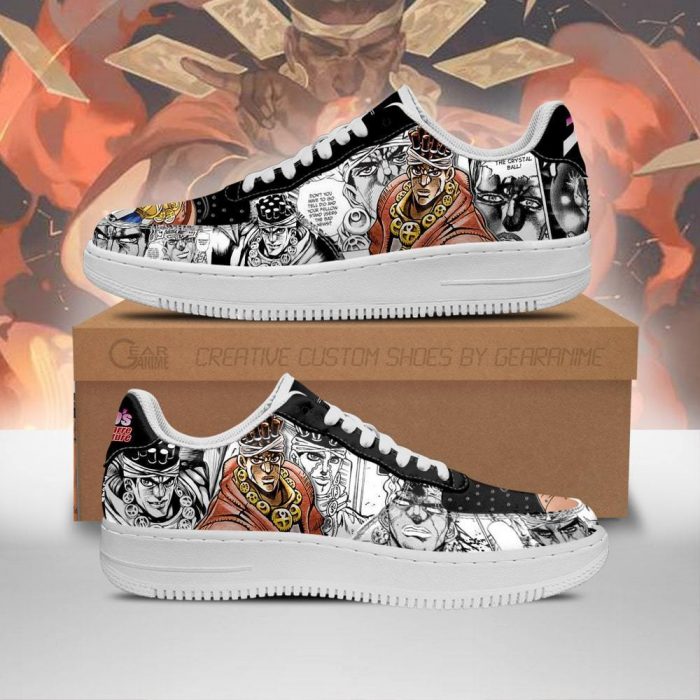 muhammad avdol air force sneakers manga style jojos anime shoes fan gift pt06 gearanime - JJBA Store