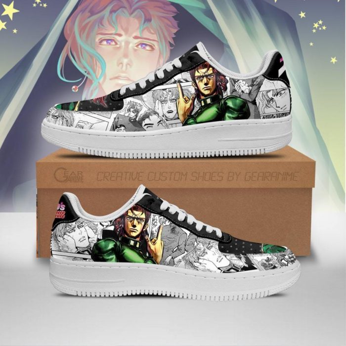 noriaki kakyoin air force sneakers manga style jojos anime shoes fan gift pt06 gearanime - JJBA Store