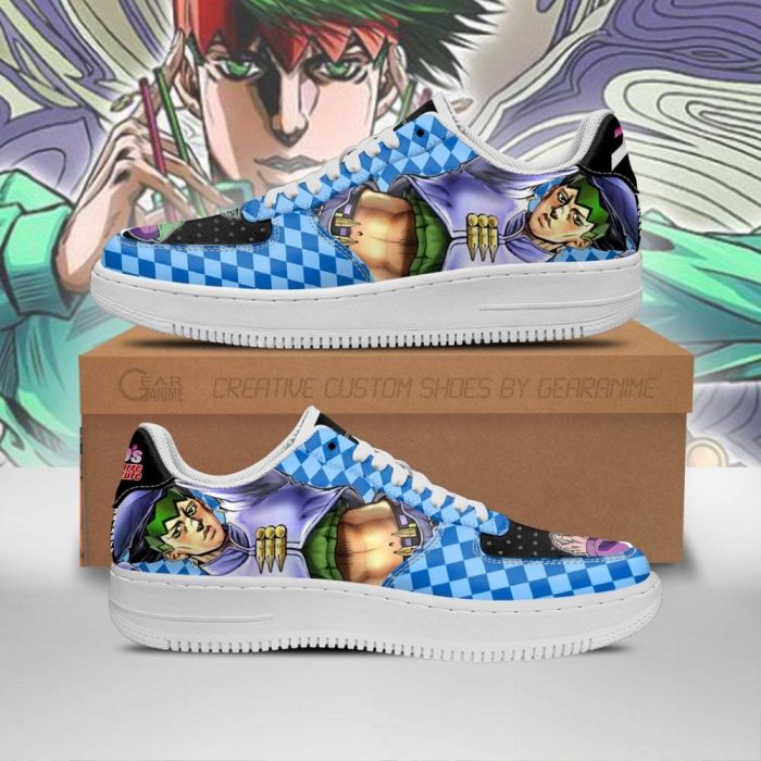 rohan kishibe air force sneakers jojo anime shoes fan gift idea pt06 gearanime - JJBA Store