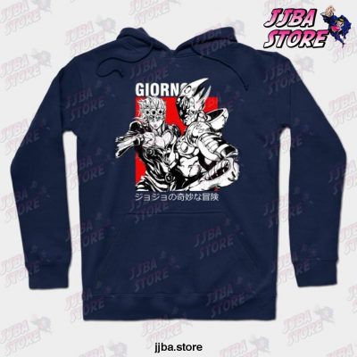 2021 Giorno Giovanna Hoodie Navy Blue / S