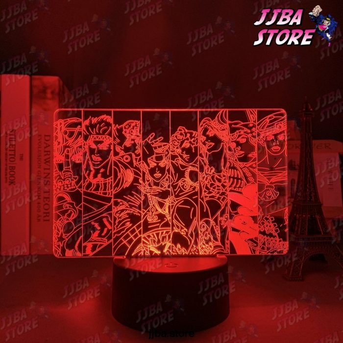 3D Led Light Anime Jojo Bizarre Adventure Group For Bedroom Decor Birthday Gift Him Jojo Lamp Manga