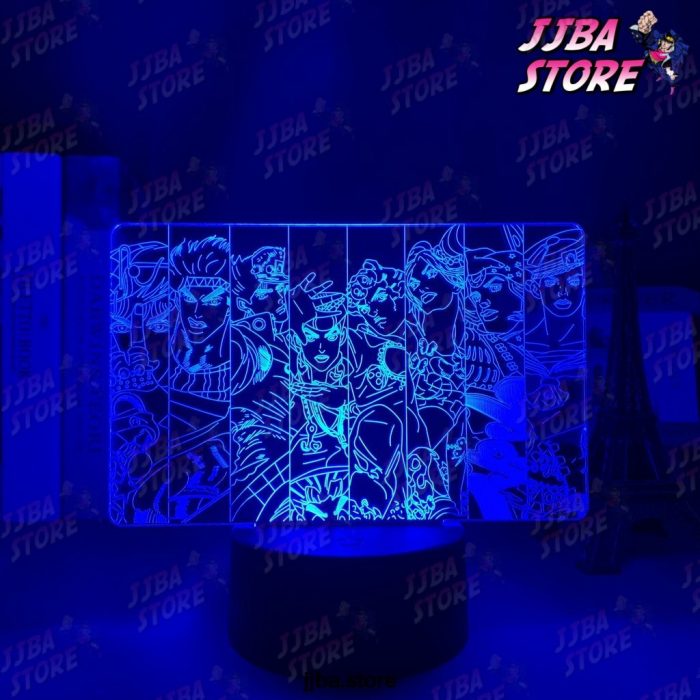 3D Led Light Anime Jojo Bizarre Adventure Group For Bedroom Decor Birthday Gift Him Jojo Lamp Manga