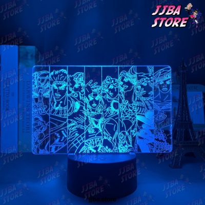 3D Led Light Anime Jojo Bizarre Adventure Group For Bedroom Decor Birthday Gift Him Jojo Lamp Manga