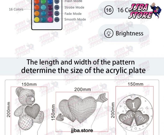 Anime Jojos Bizarre Adventure Art Gadget Led Night Light Touch Sensor Colorful Nightlight For Home
