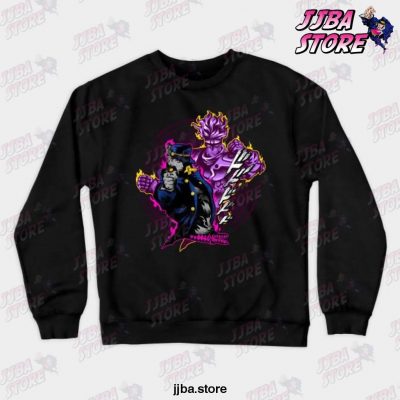 Attack Of Jotaro Crewneck Sweatshirt Black / S