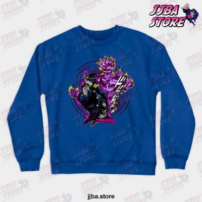 Attack Of Jotaro Crewneck Sweatshirt Blue / S