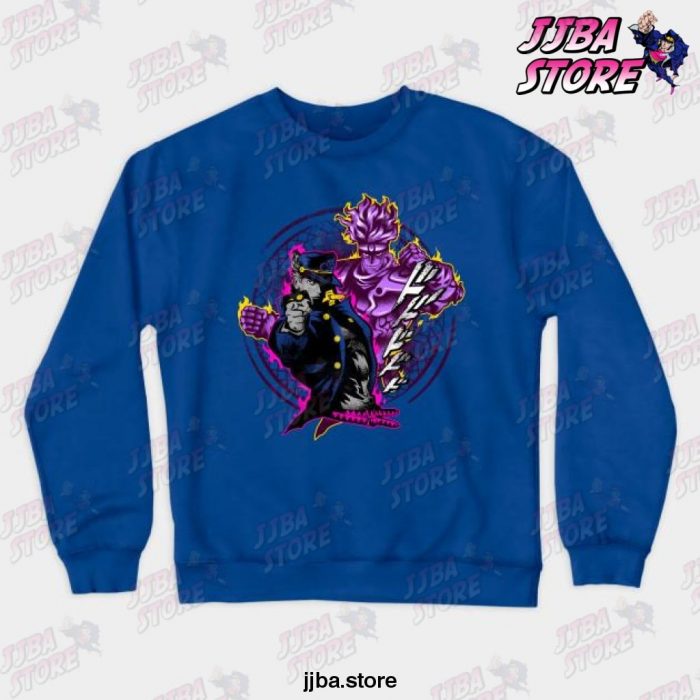 Attack Of Jotaro Crewneck Sweatshirt Blue / S