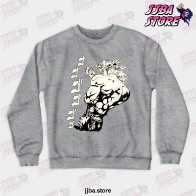 Dio Brando Crewneck Sweatshirt Gray / S