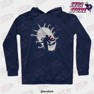 Dio Brando Mask Hoodie Navy Blue / S