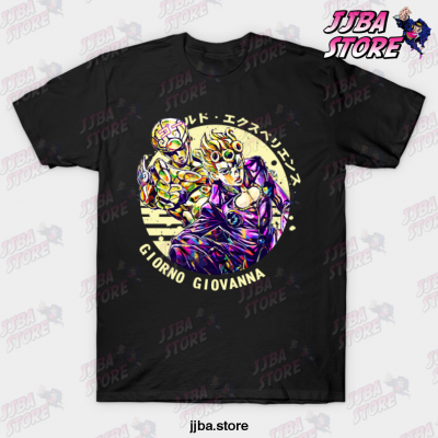 Giorno Giovanna X Golden Wind T-Shirt Black / S