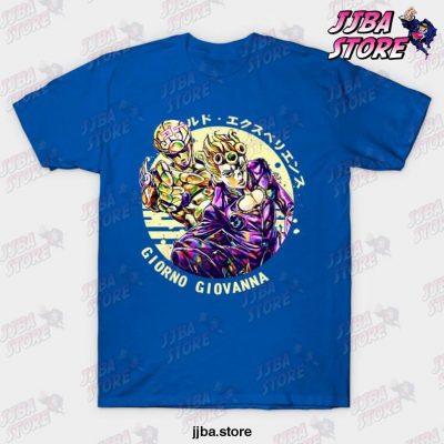 Giorno Giovanna X Golden Wind T-Shirt Blue / S