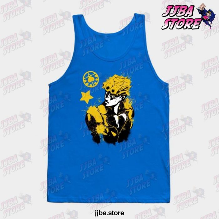 Jjba Anime Tanktop Blue / S