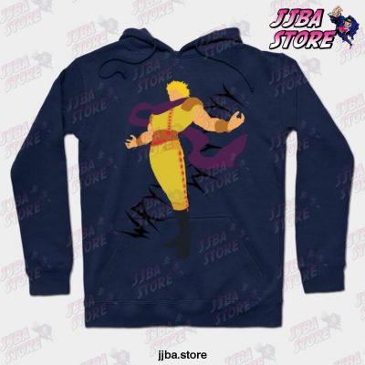 Jjba Dio Brando Hoodie Navy Blue / S