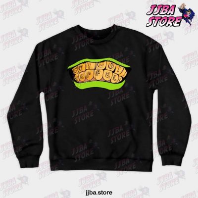 Jjba Go! Zeppeli! Crewneck Sweatshirt Black / S