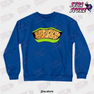 Jjba Go! Zeppeli! Crewneck Sweatshirt Blue / S