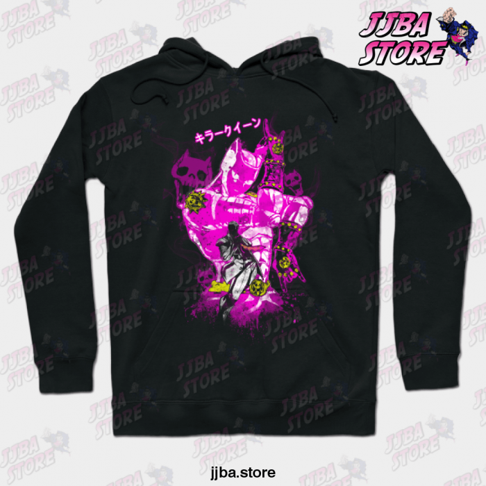 Jjba Killer Queen Hoodie Black / S