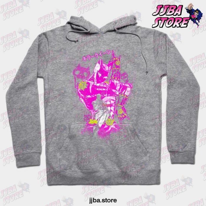 Jjba Killer Queen Hoodie Gray / S