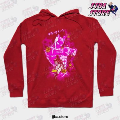 Jjba Killer Queen Hoodie Red / S