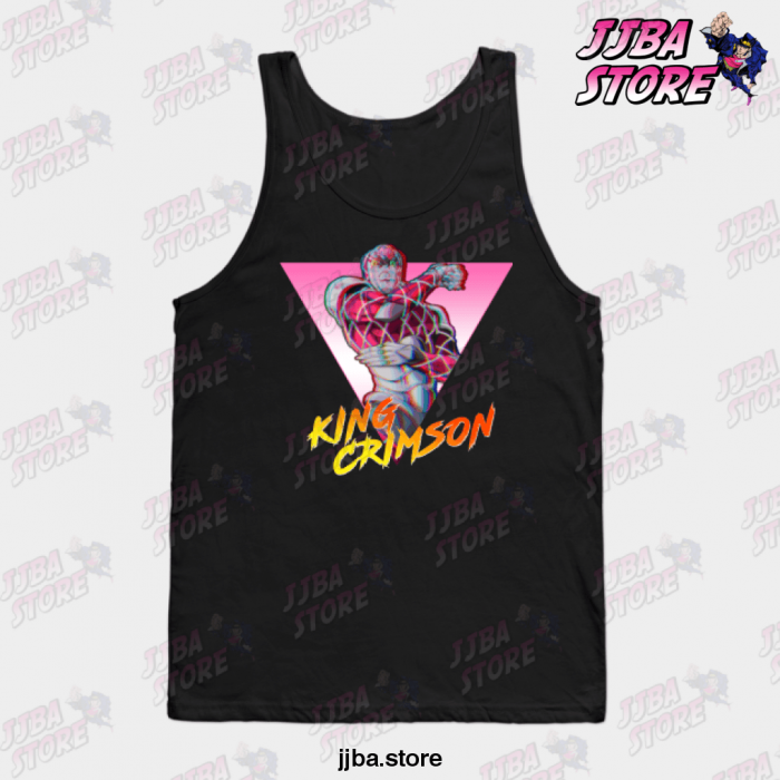 Jjba King Crimson Tank Top Black / S