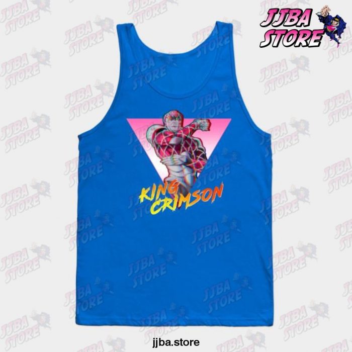 Jjba King Crimson Tank Top Blue / S