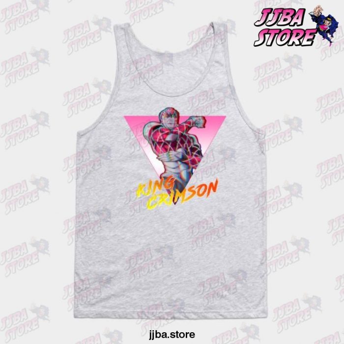 Jjba King Crimson Tank Top Gray / S