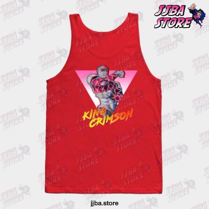 Jjba King Crimson Tank Top Red / S