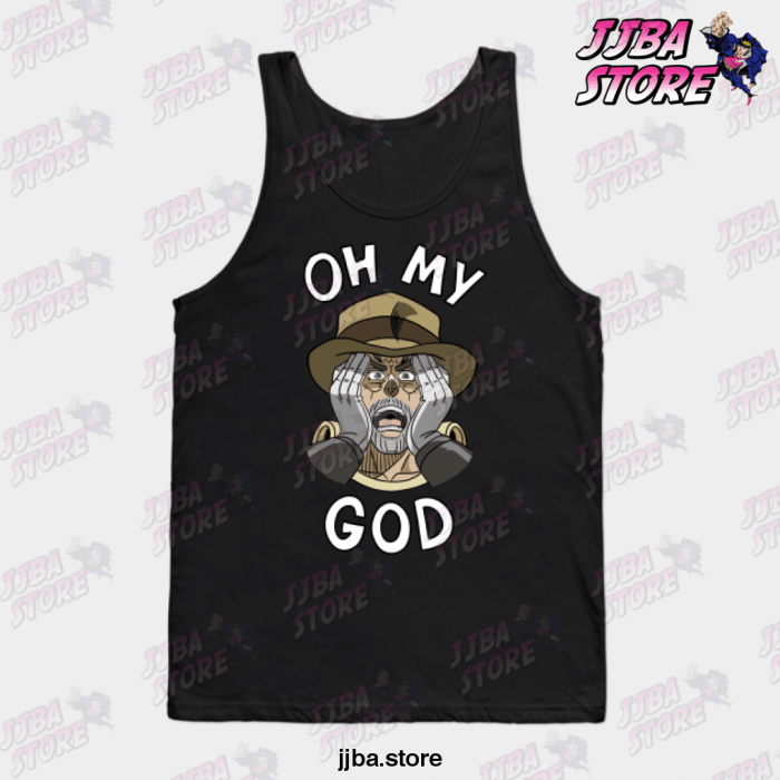 Jjba Oh My God Joesph Joestar Tank Top Black / S