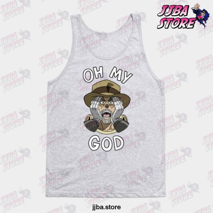 Jjba Oh My God Joesph Joestar Tank Top Gray / S