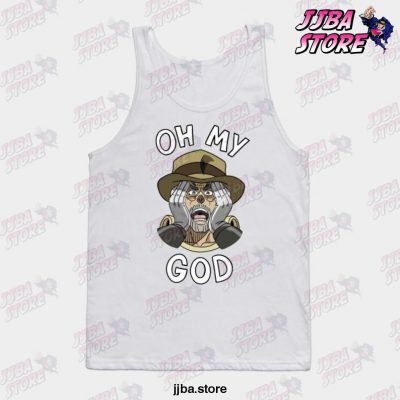 Jjba Oh My God Joesph Joestar Tank Top White / S