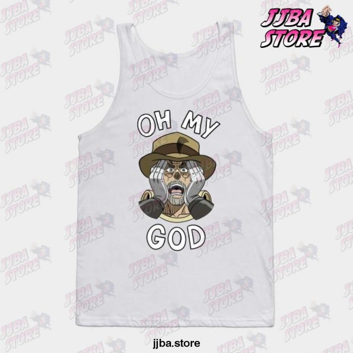 Jjba Oh My God Joesph Joestar Tank Top White / S