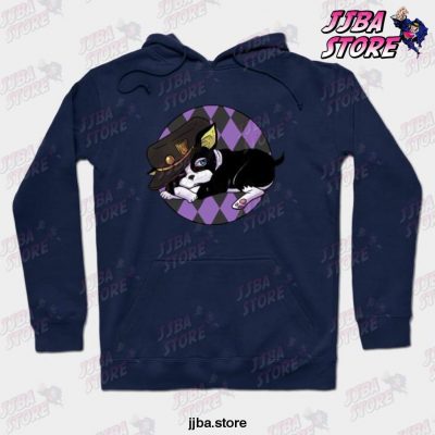 Jjba Ora Ora Iggy Hoodie Navy Blue / S