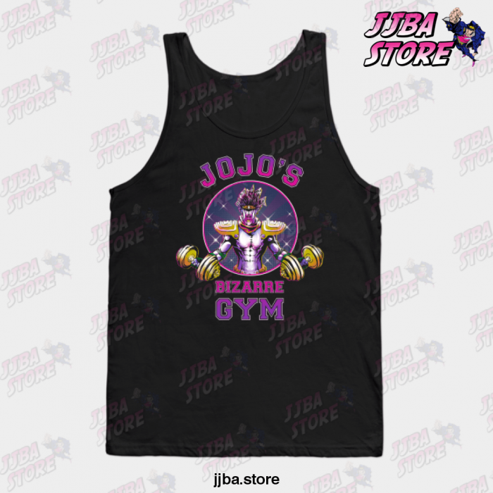 Jjba Star Platinum Bizarre Gym Tank Top Black / S