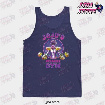 Jjba Star Platinum Bizarre Gym Tank Top Navy Blue / S