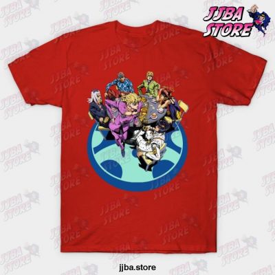 Jjba Team Bucciarati T-Shirt Red / S