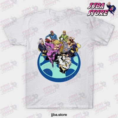 Jjba Team Bucciarati T-Shirt White / S